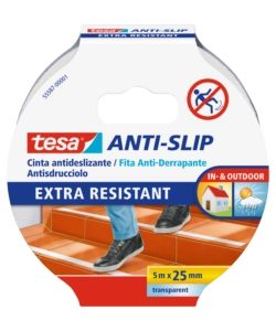 NASTRO ANTISCIVOLO ANTI-SLIP TRASPARENTE, 25 MM X 5 MT - TESA